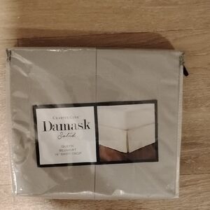 Charter Club Damask Solid Bedskirt - Gray